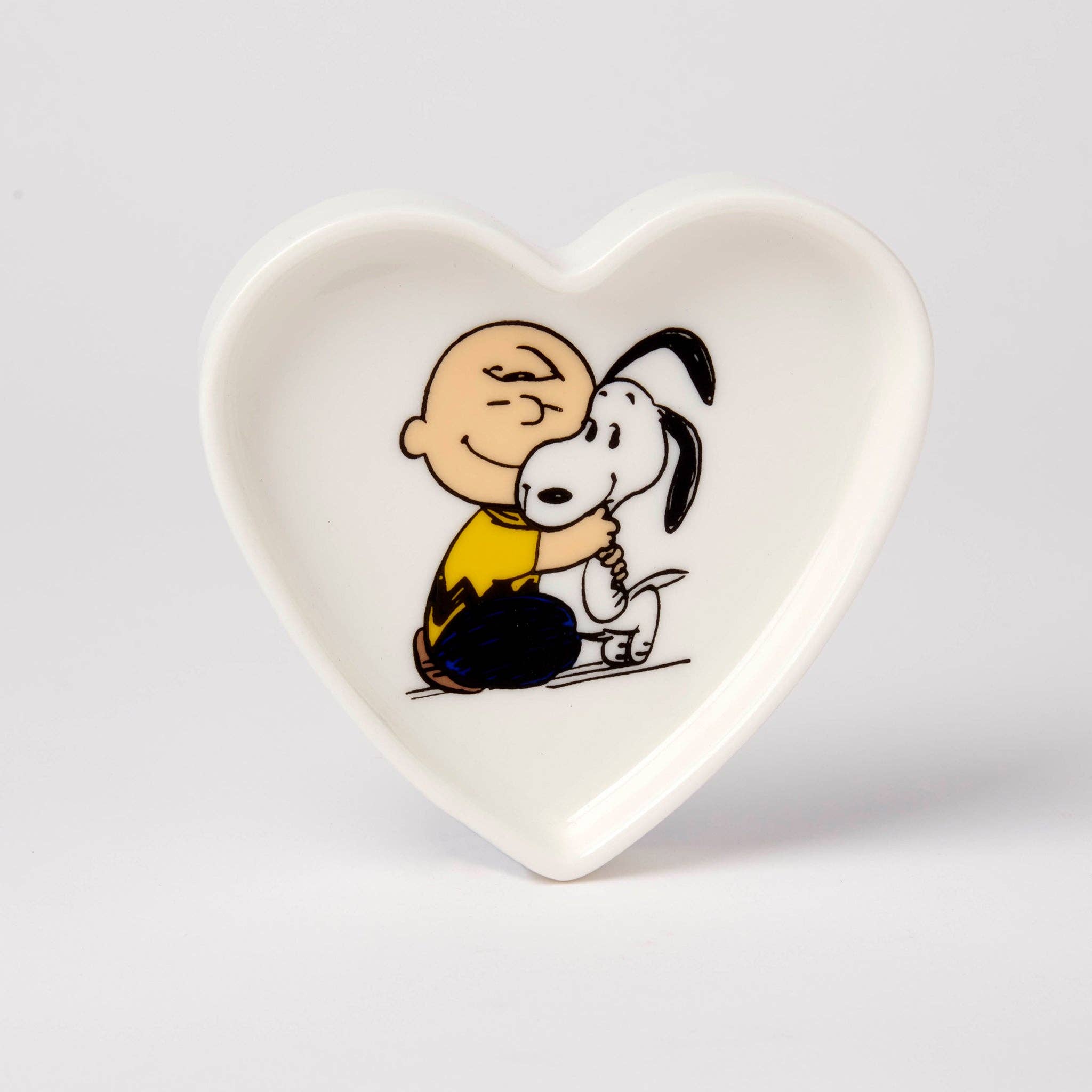Magpie - Wholesale Jewelry Dish - Peanuts Heart Trinket Dish Puppy1