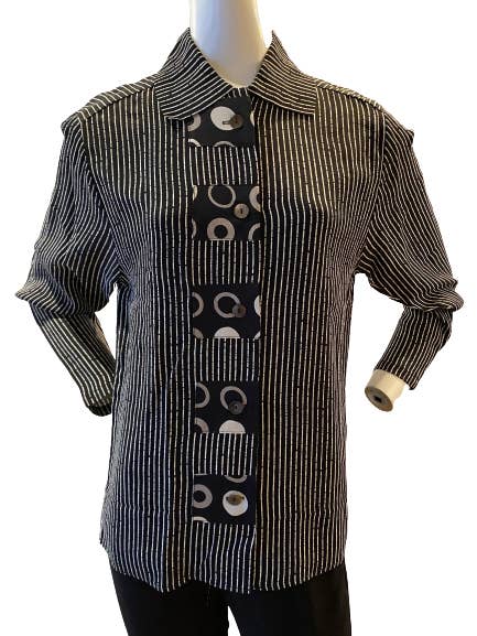 1105 Mid Längd Topp: Stripe för wholesale av Marla Duran