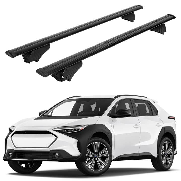 Roof Cross Bars with Extended Bar Design for Subaru Solterra 2023-2026 - Black for wholesale by Erkul Auto USA