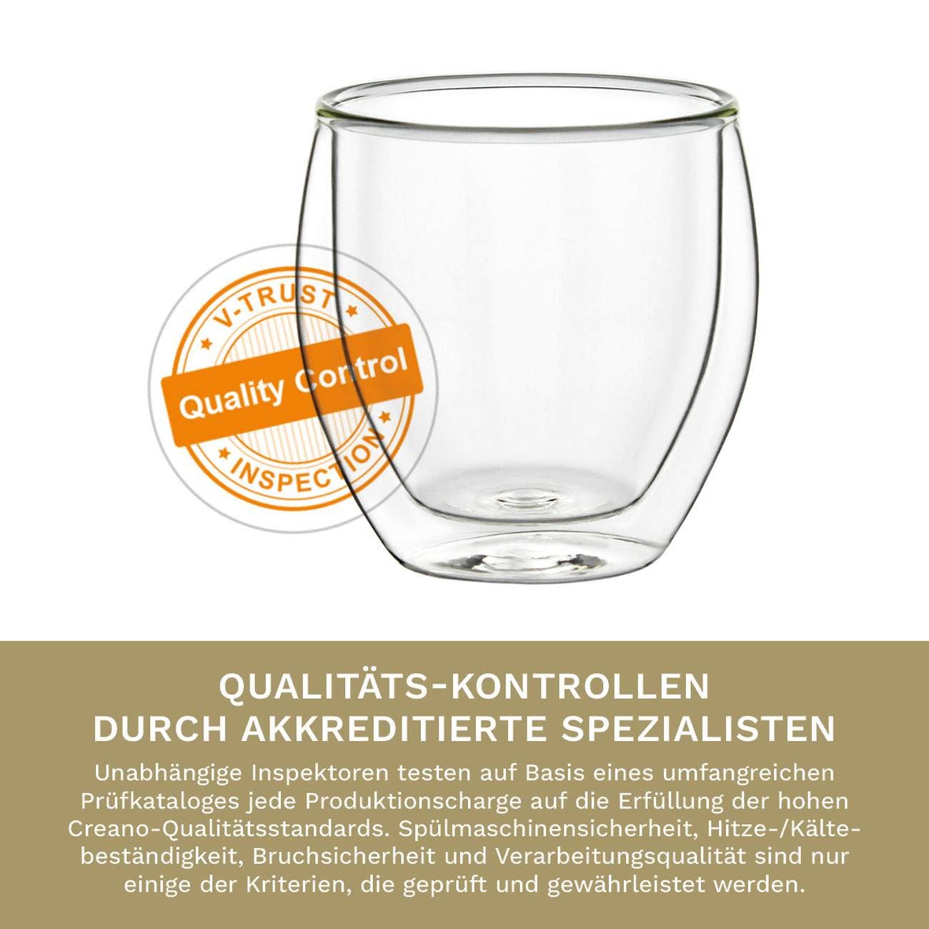 Creano – wholesale Kaffe-/Tékopp – Creano termoglas för espresso, set om 6, 100 ml dubbelväggiga glas4