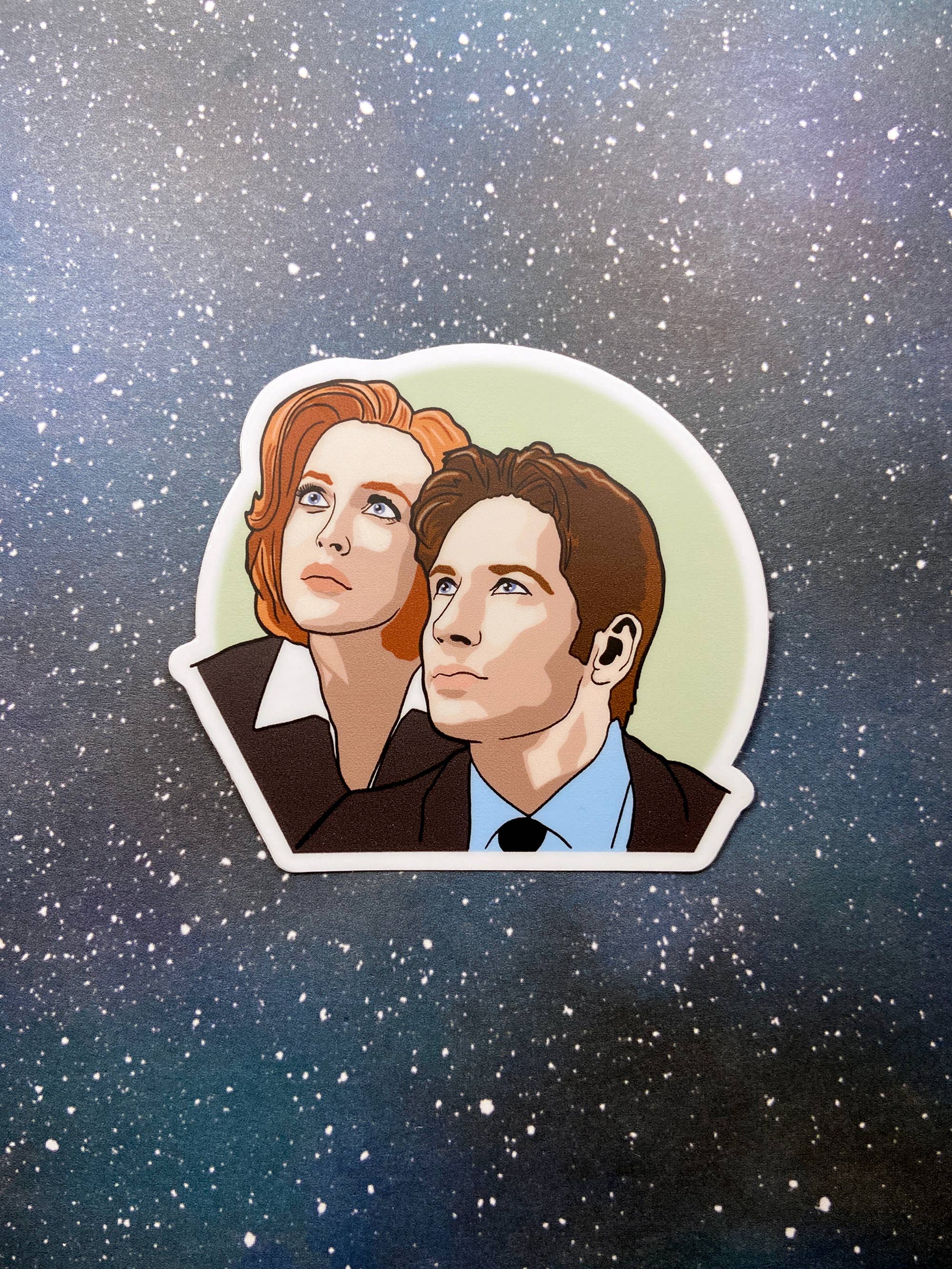 The Red Swan Shop - Vente Autocollant - Autocollant en vinyle - X-Files - Scully et Mulder1