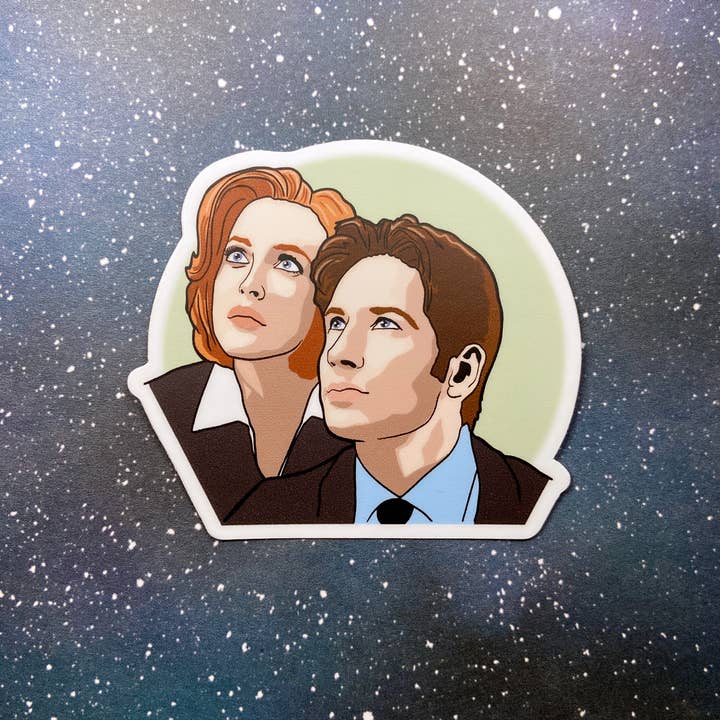 The Red Swan Shop - Vente Autocollant - Autocollant en vinyle - X-Files - Scully et Mulder1