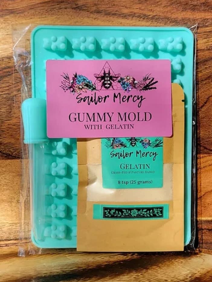 Moules Gummy avec 8 c. À thé. gélatine pour la vente par Sailor Mercy