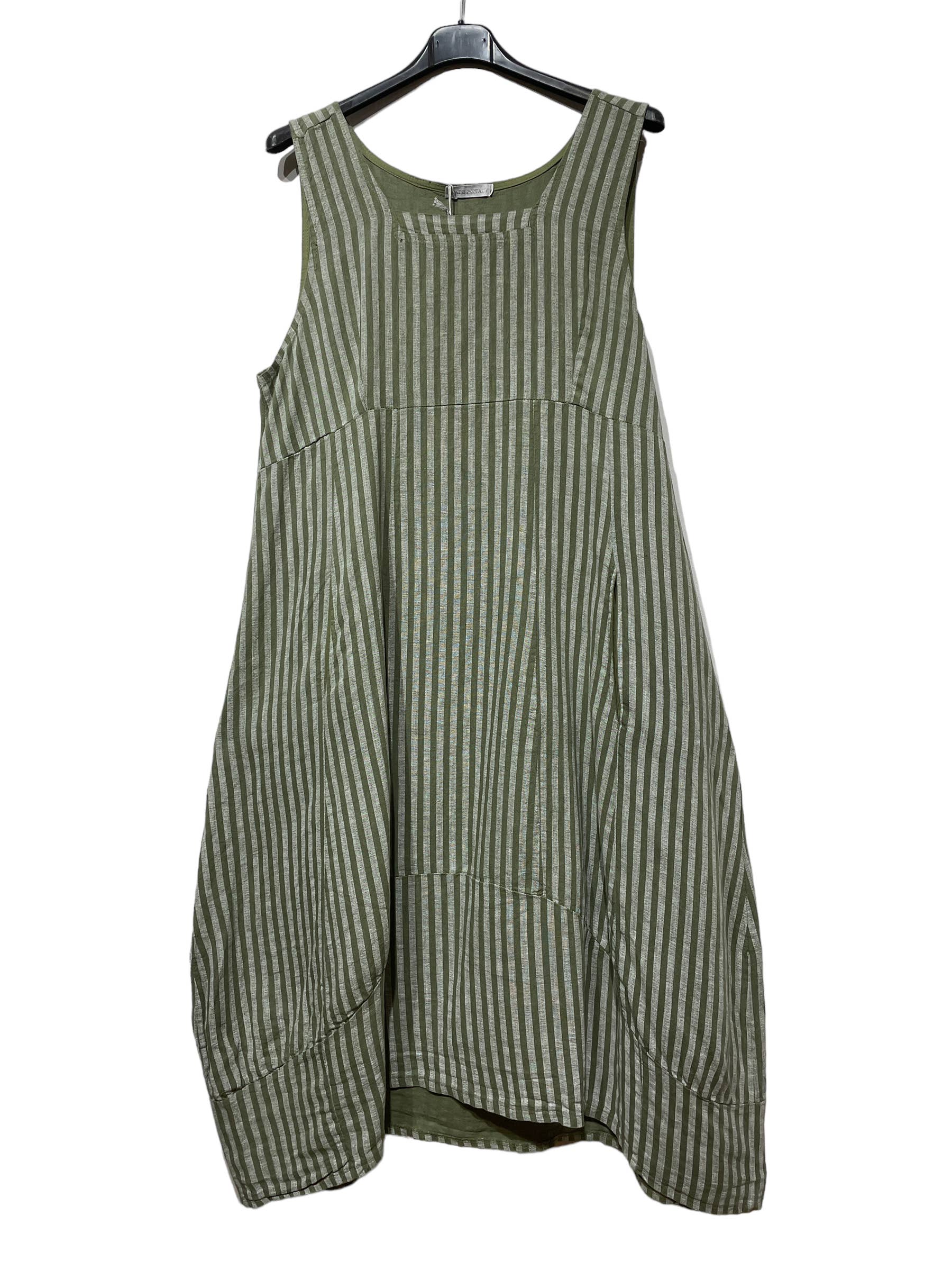 LINEN & COTTON HOUSE - Wholesale Dress - Women's - ROBE EN LIN 322 8119 RAYÉE PRINTEMPS ÉTÉ VÊTEMENTS7