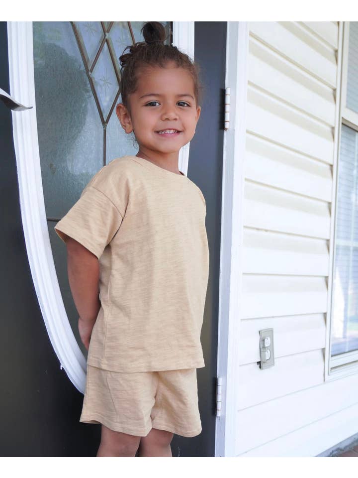 Little Organic Co - Wholesale Lounge Set - Kids - Baby organic Short Sleeve kids Lounge set 12