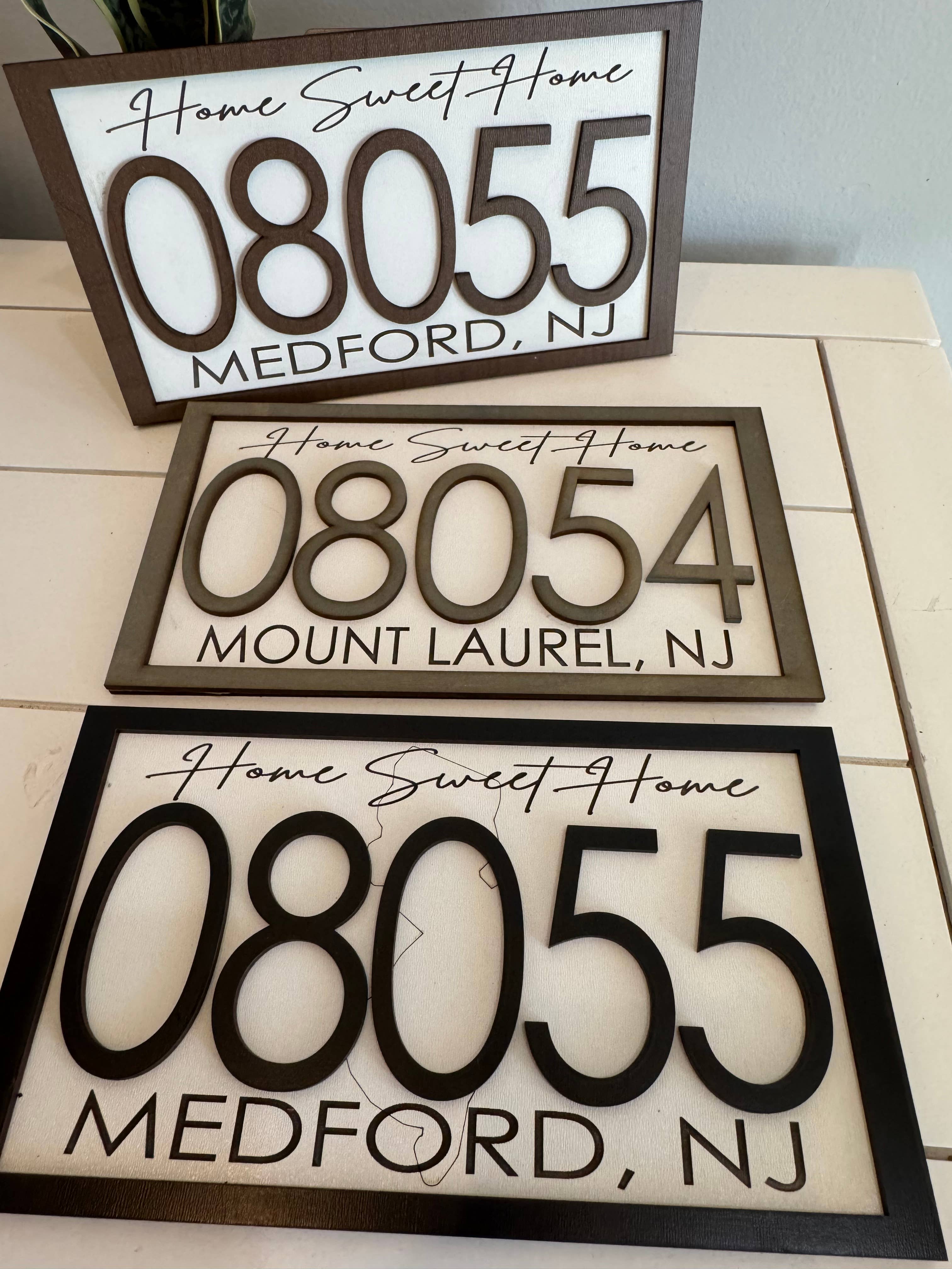 Tara’s Craft Room - Wholesale Sign - Personalized Zip Code Home Sweet Home Sign3