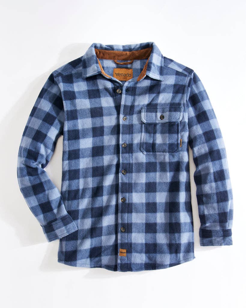 Venado – Großhandel Hemd mit Button-down-Kragen – Herren – Bonfire Fleecehemd13