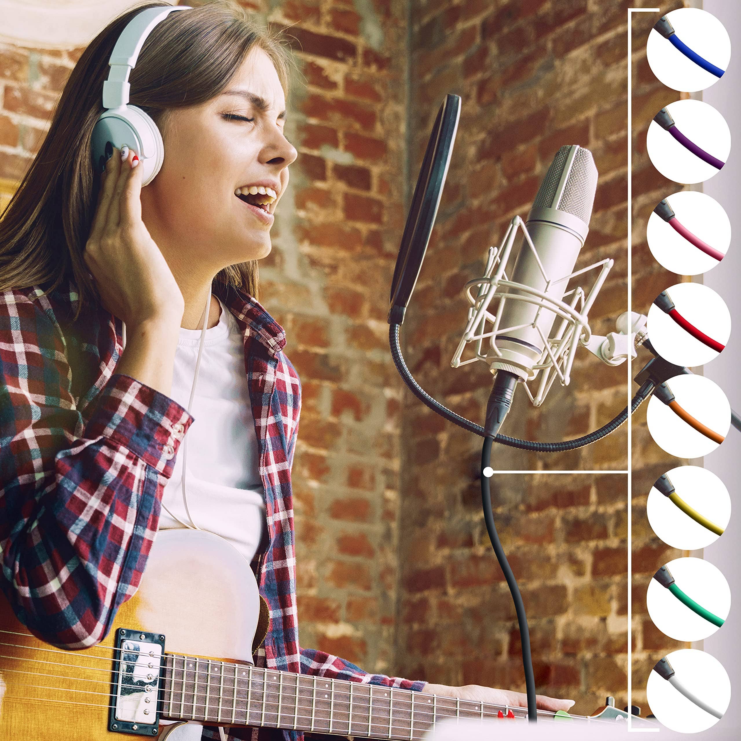 LyxPro – wholesale Musiktillbehör – Mikrofon XLR-kabel, Man till hona, 3-polig mikrofonkabel6