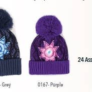Star Sublimation Print Knit Hat for wholesale by Silicon Valley Textiles, Inc