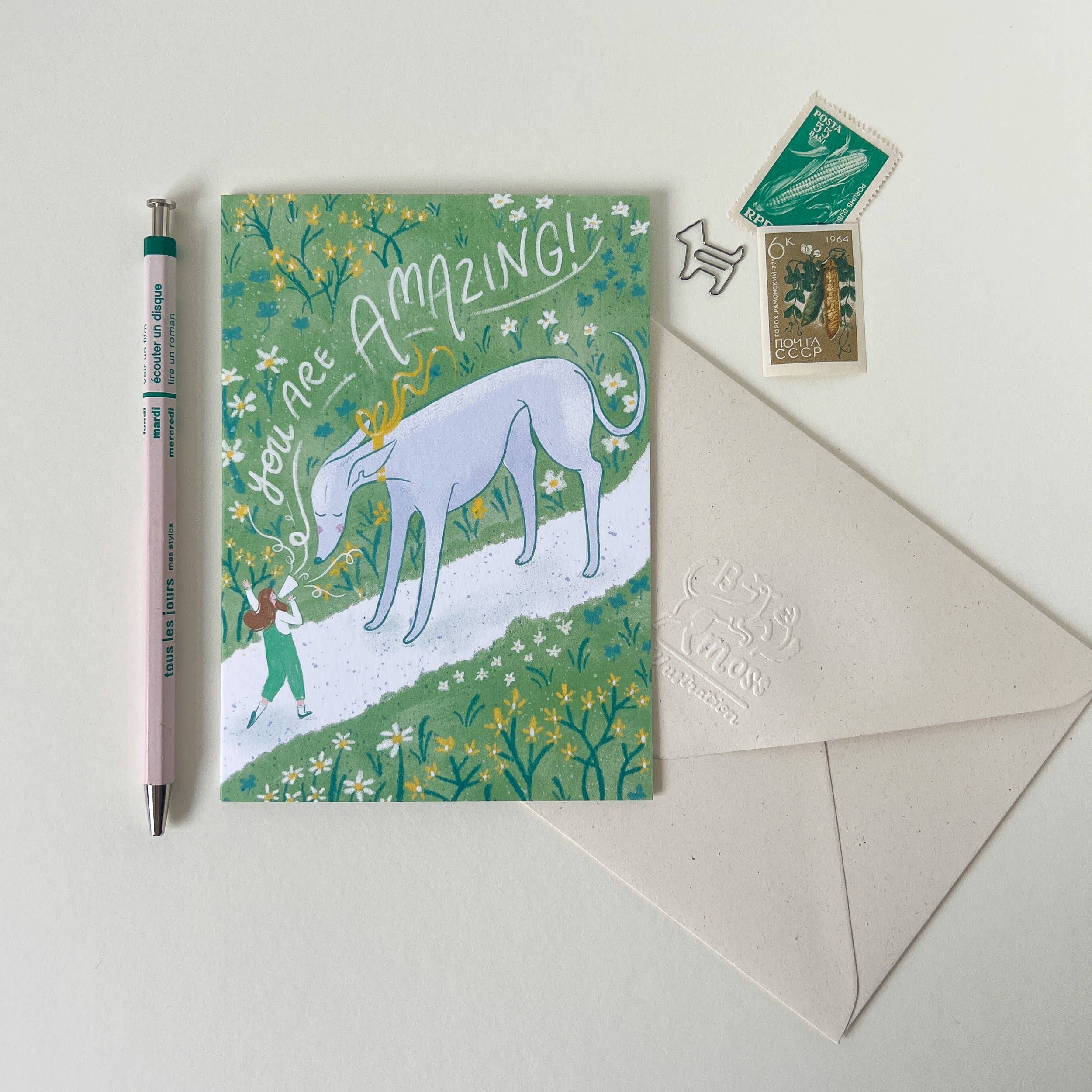 Bryony Moss Illustration - Wholesale Everyday Greeting Card - You Are Amazing, A6 Greetings Card1