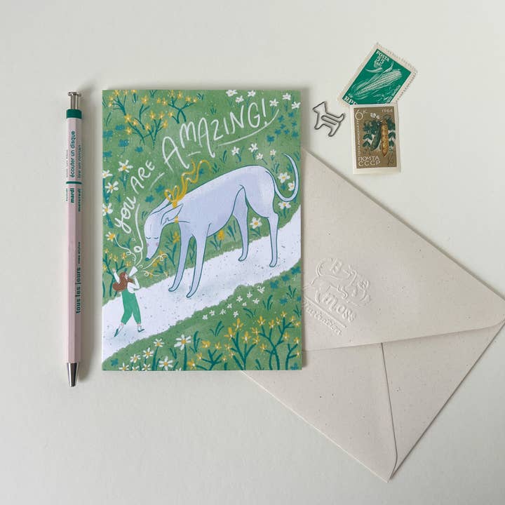 Bryony Moss Illustration - Wholesale Everyday Greeting Card - You Are Amazing, A6 Greetings Card1