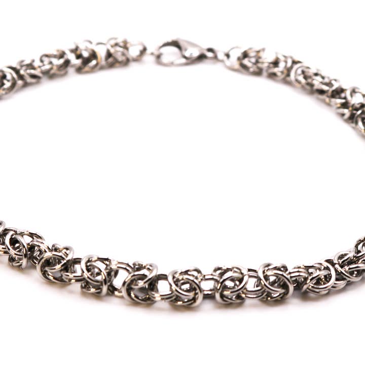 Synthetic Youths - Wholesale Choker/Collar - Byzantine Stainless Steel Chainmaille Choker4