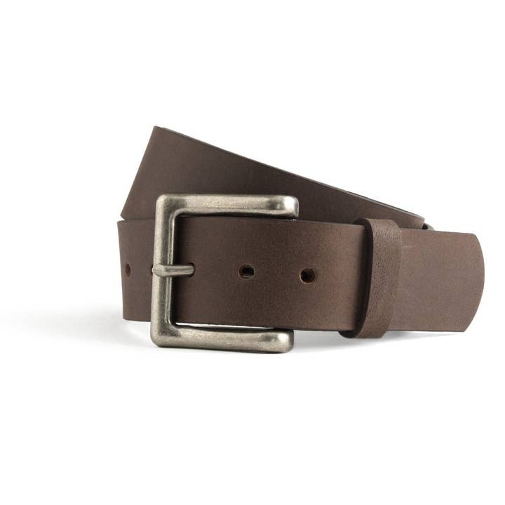 Leren riem met een glanzende riem alledaagse leren riem voor wholesale door USA Leather Shop