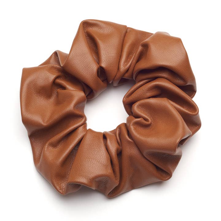 Chestnut scrunchie for wholesale by MAARI STUDIOS