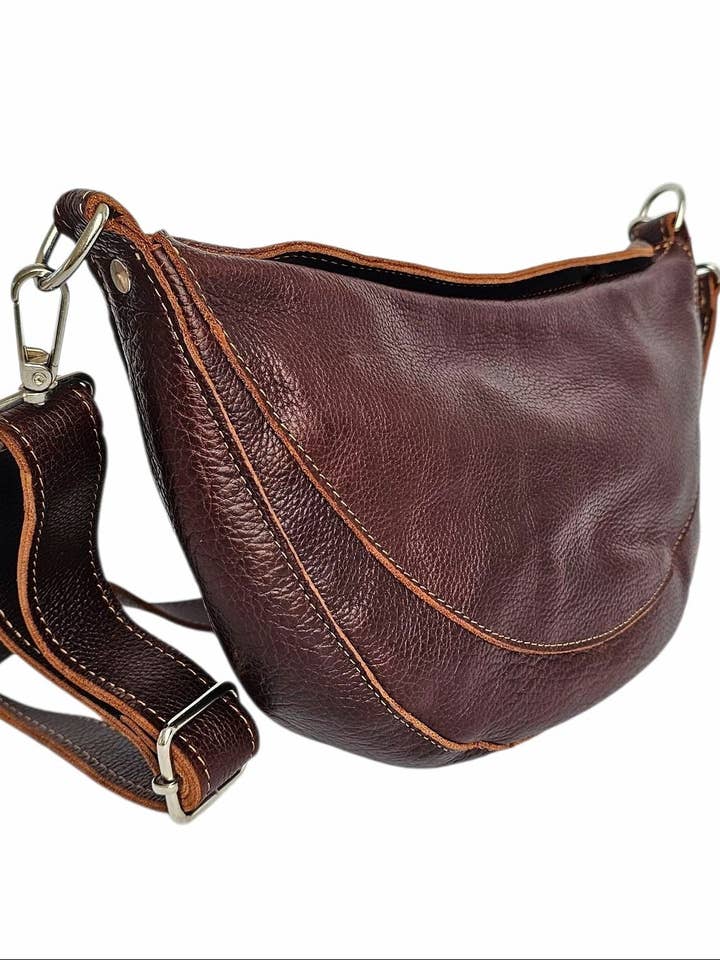 A Mala a Tiracolo Luna - Castanha por atacado de MAVIS BY HERRERA