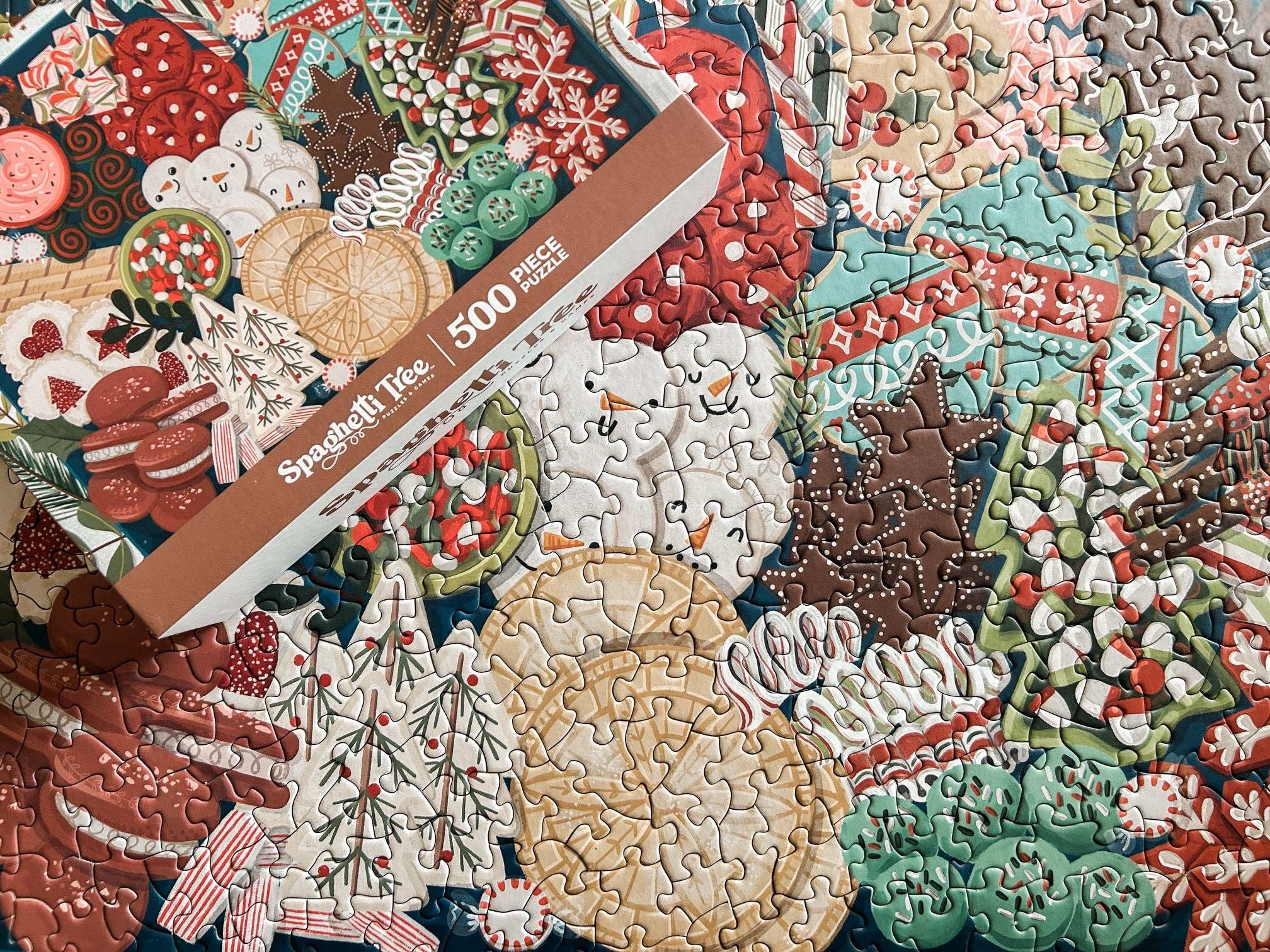 Spaghetti Tree Puzzles and Games – Puzzle - Adulto por atacado – Puzzle de Biscoitos de Natal 500 Peças2