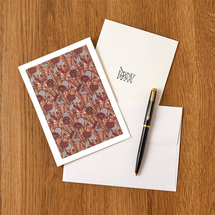 Found Image Press - Wholesale Stationery/Notecard Set - Greeting Card DA-851 Wallpaper with Flowers and Seedpods1