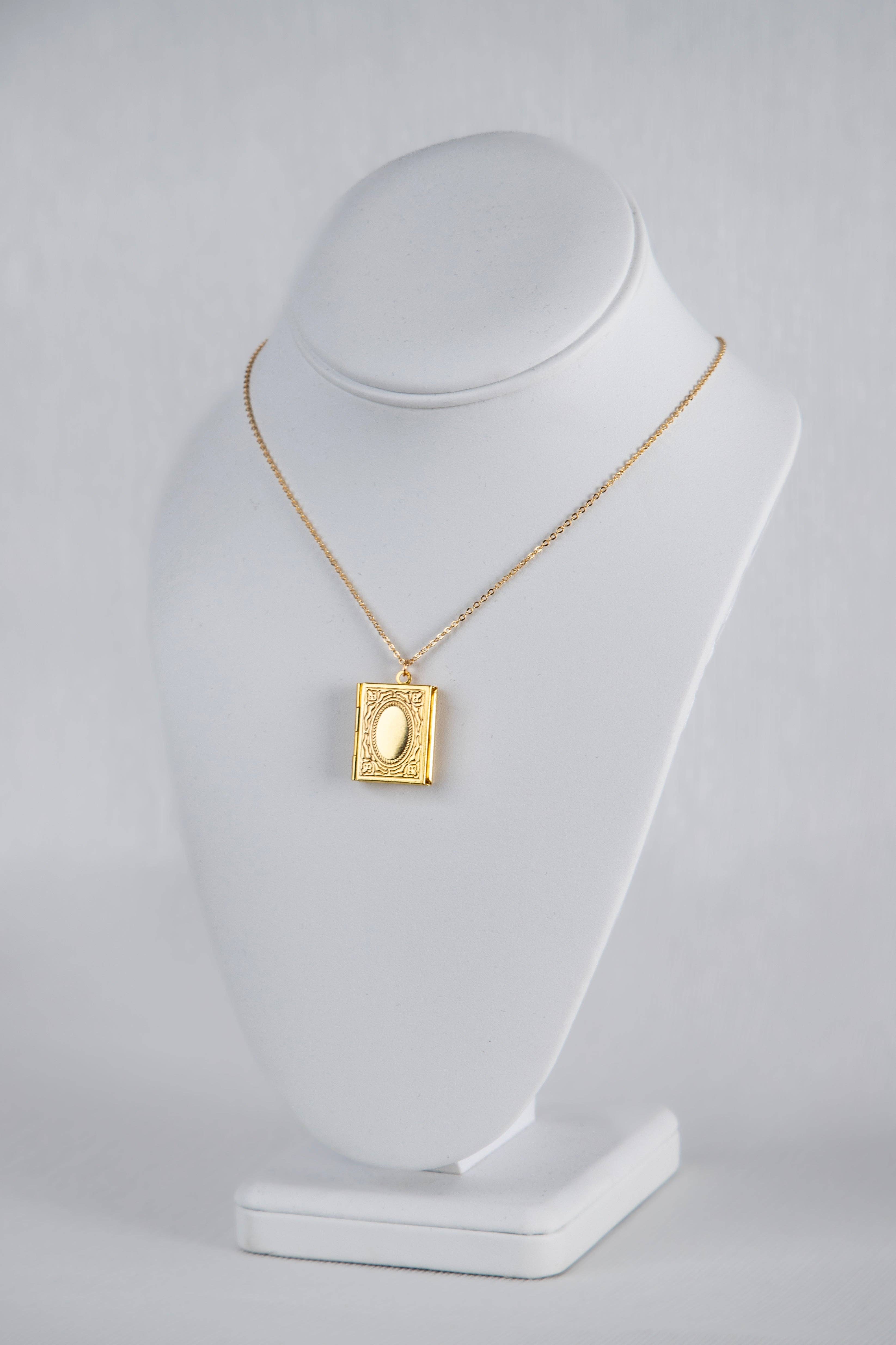 Mumu Beads - Wholesale Locket Necklace - Book Locket Necklace0