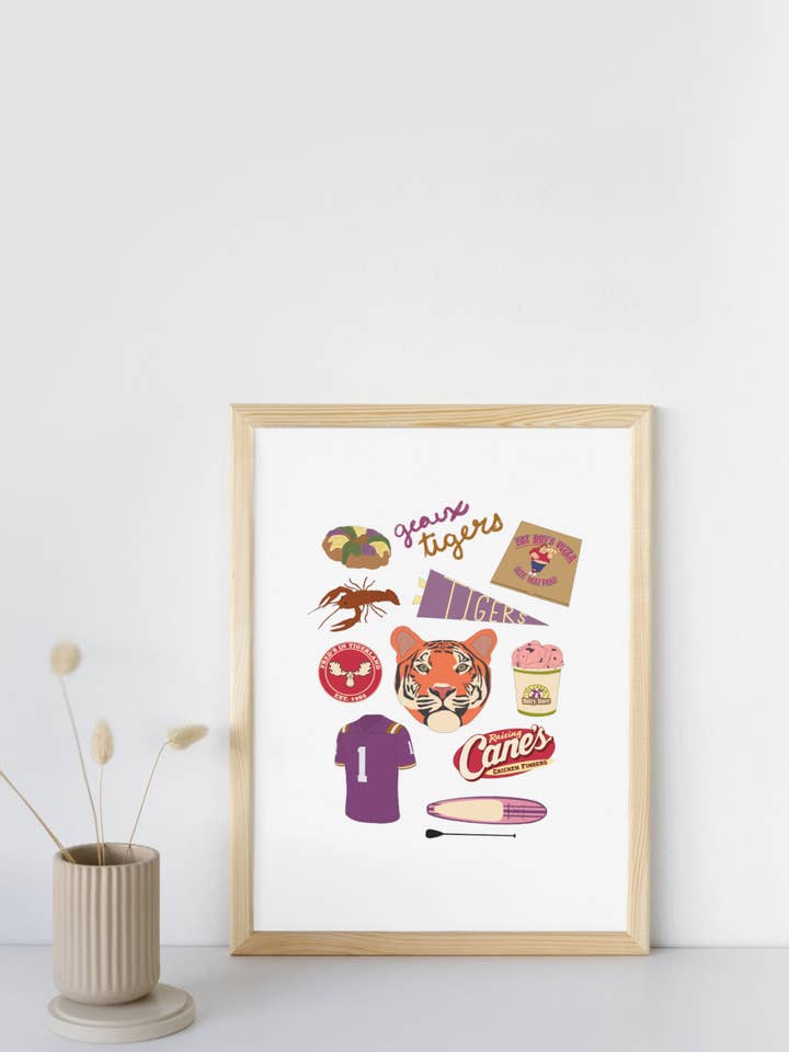 Baton Rouge, Imprimerie de l'Université de Louisiane pour la vente par Teddy Rae Prints