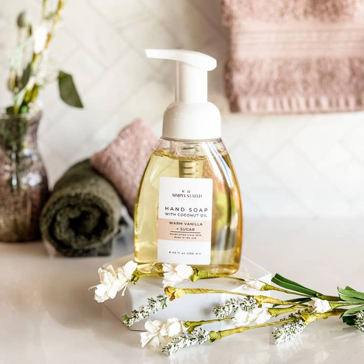 Simply Stated Bath & Body - Vente Savons/lotions pour les mains - Savon Moussant Signature pour les Mains - Nettoyant Naturel Doux13