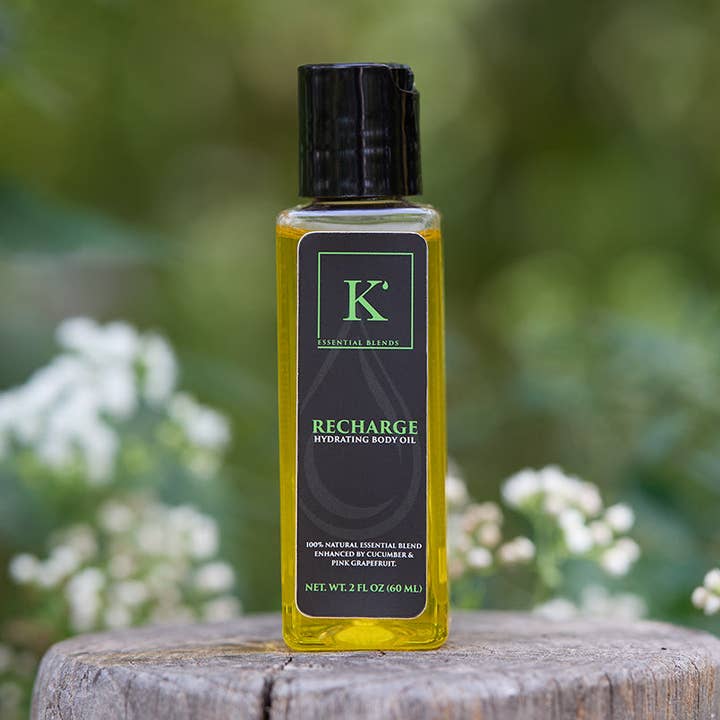 Recharge – Resestorlek Kroppsolja (2oz) för wholesale av K’Essential Blends