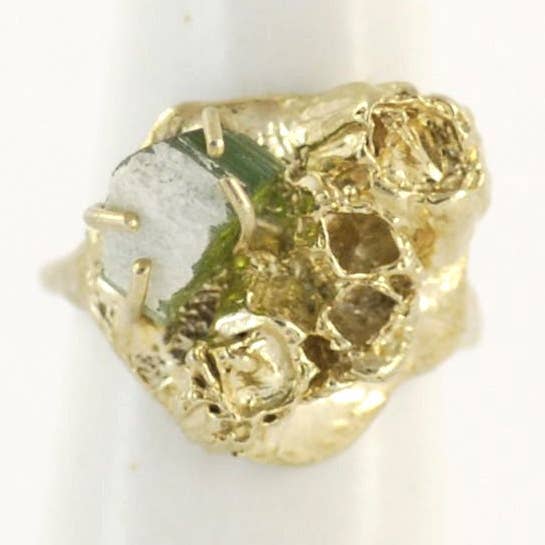 SEA GODDESS LiteGreen Turmalin Ring für den Großhandel von Grace Gow