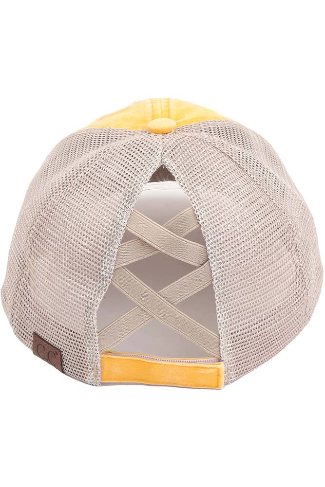 Hana - Wholesale Paardenstaartpet - Dames - C.C BEE HAPPY Patch noodlijdende vintage ponypet10