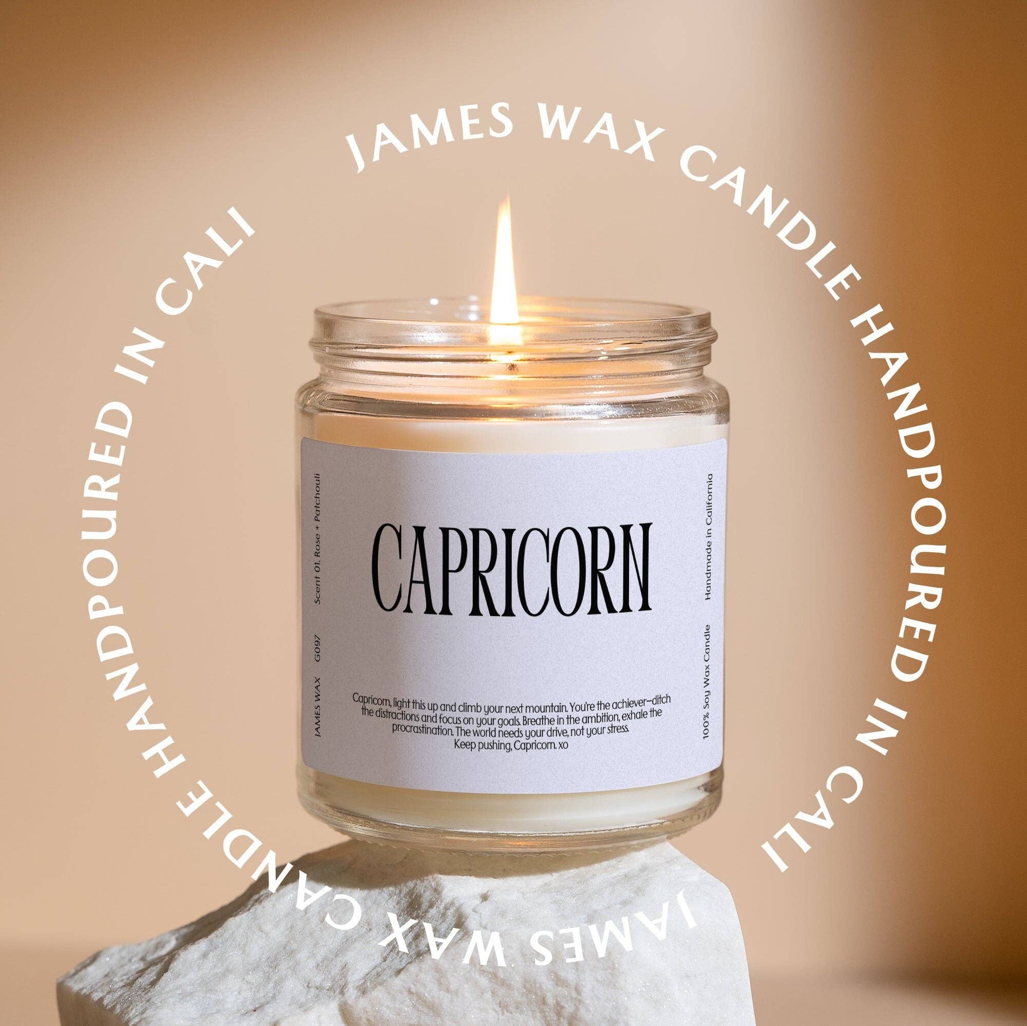 James Wax - Wholesale Jar/Filled Candle - Capricorn Gift Zodiac Sign Candle Capricorn G0972