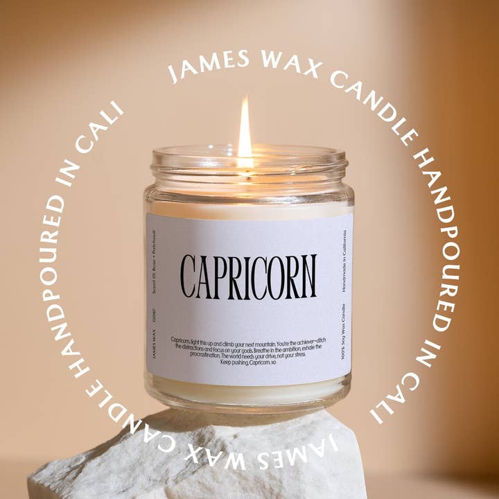 James Wax - Wholesale Jar/Filled Candle - Capricorn Gift Zodiac Sign Candle Capricorn G0972
