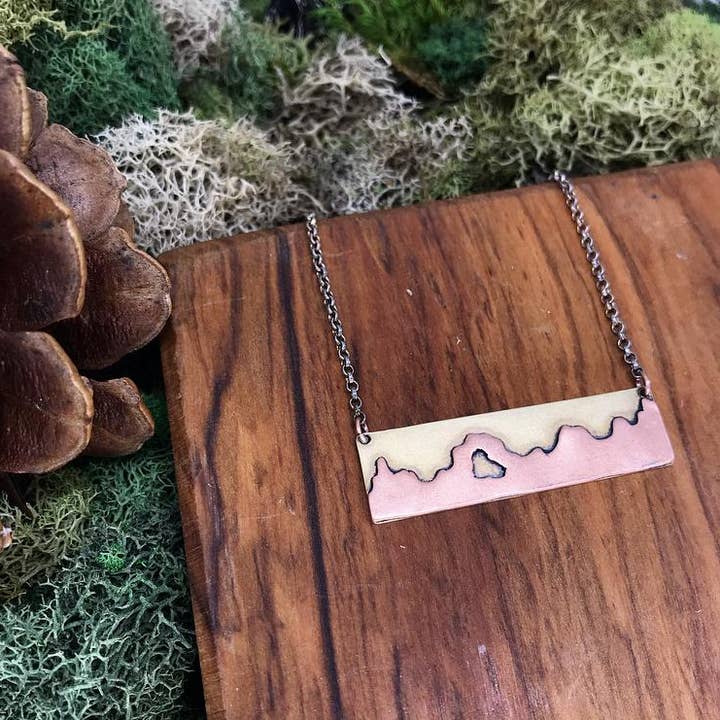 Delicate Arch Bar Necklace for wholesale by Papillon Handcrafted