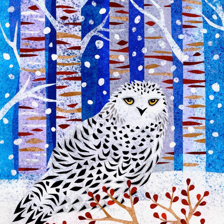 kdesign - Wholesale Christmas Card - kdch8NP Snowy Owl