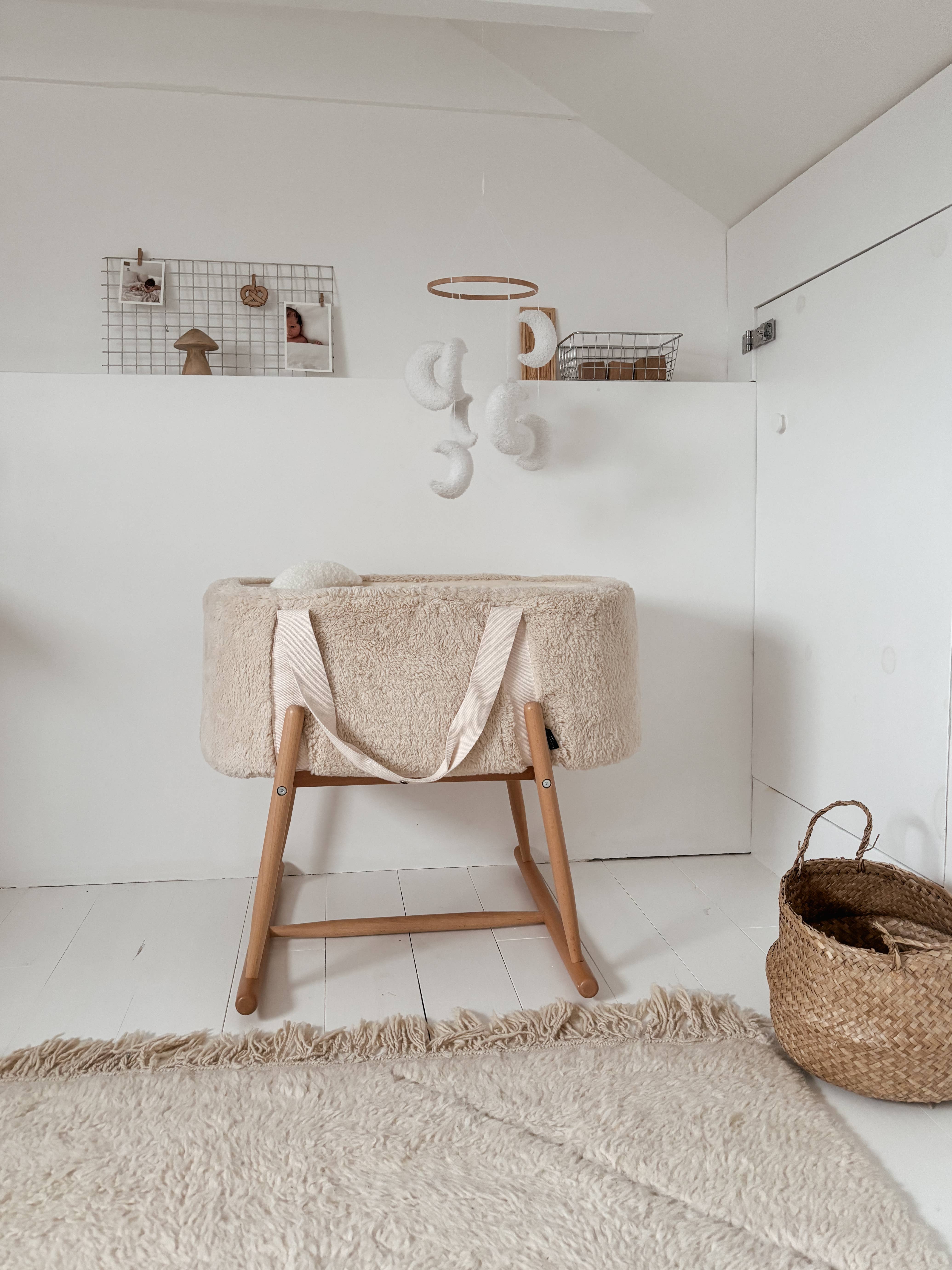 Edie & Joe - Wholesale Baby Mobile - Micro Boucle Mini Moon Mobile Nursery Decor4