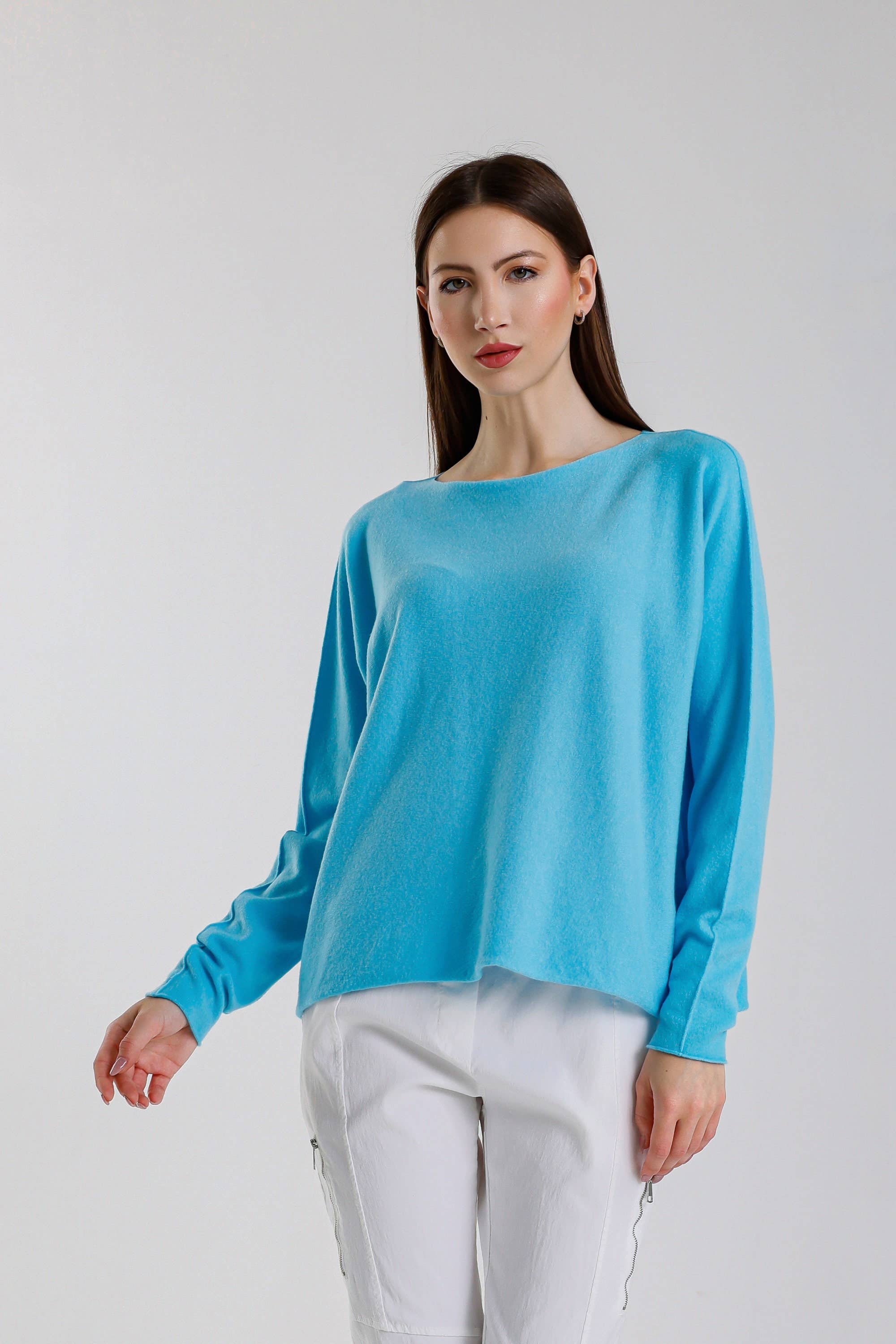 TINA Stephens Italy/Tees By Tina - Wholesale Knit Sweater - Women's - Laurin Seriously Soft Jewel Neck Sweater (BLS425)44