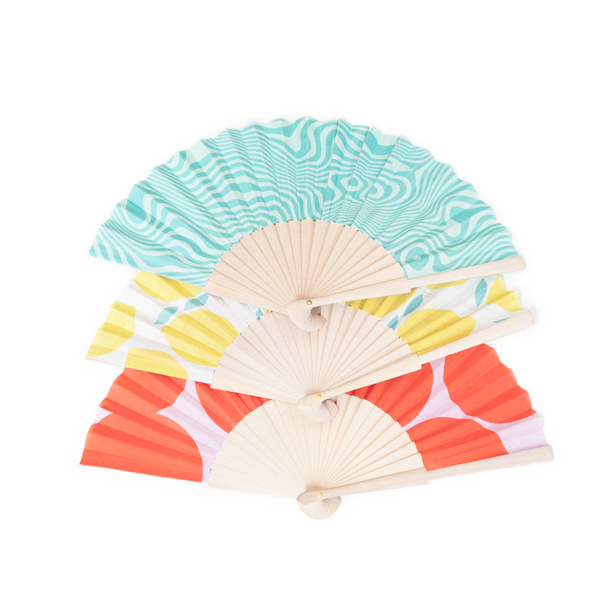 Helio Ferretti Co - Wholesale Handheld Folding Fan - SCARLET BREEZE FAN HF6