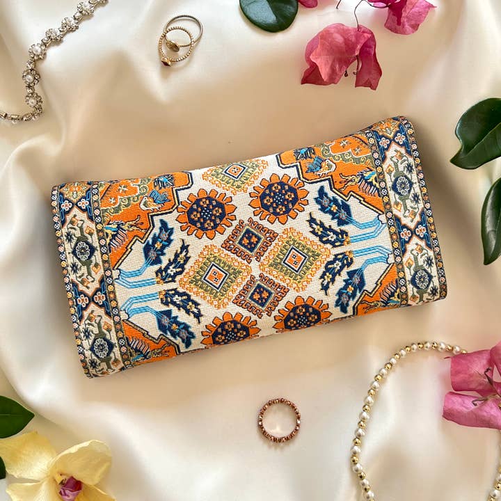 Umays Boho - Vendita all'ingrosso Portafogli - Donna - Portafoglio vegano fatto a mano, Portafoglio con design a tappeto, Portafoglio Boho
