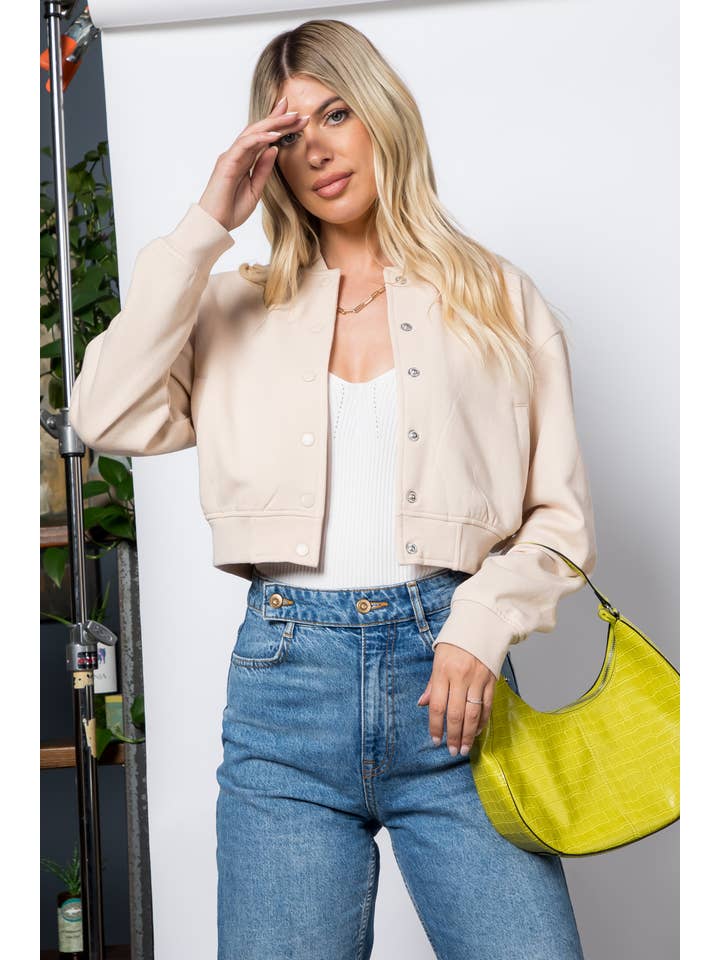 26 International - Wholesale Bomber Jacket - Women's - Fleece Bomber Jacket6