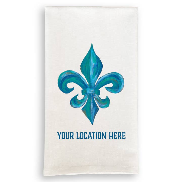 Blue Fleur De Lis med Beliggenhed for engroshandel hos French Graffiti