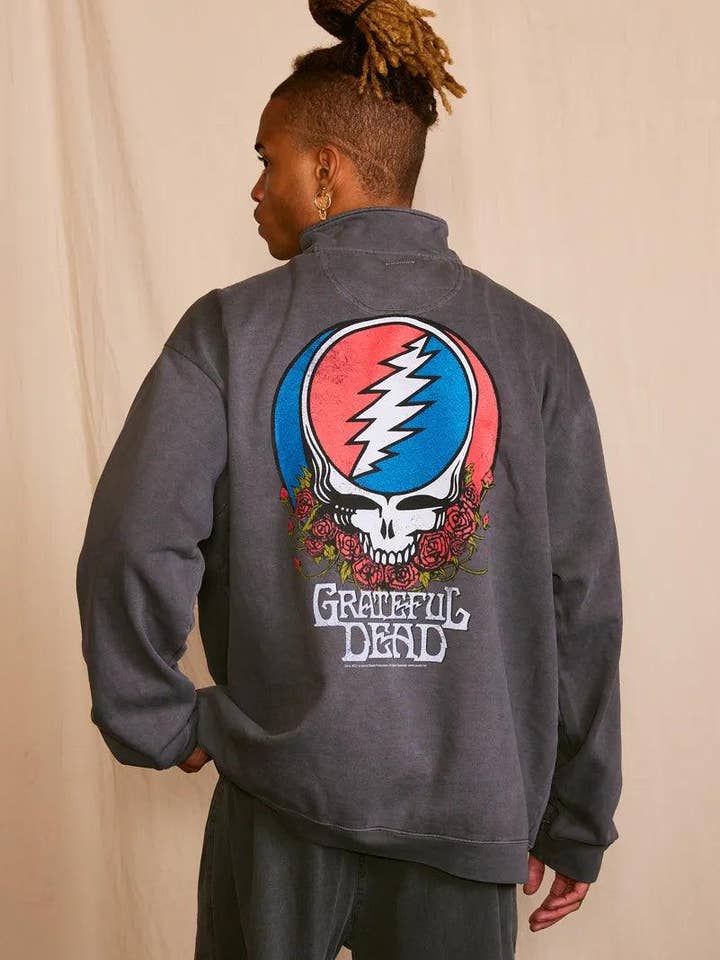 Grateful Dead Zip Men's Sweatshirt for wholesale by Life Clothing Co