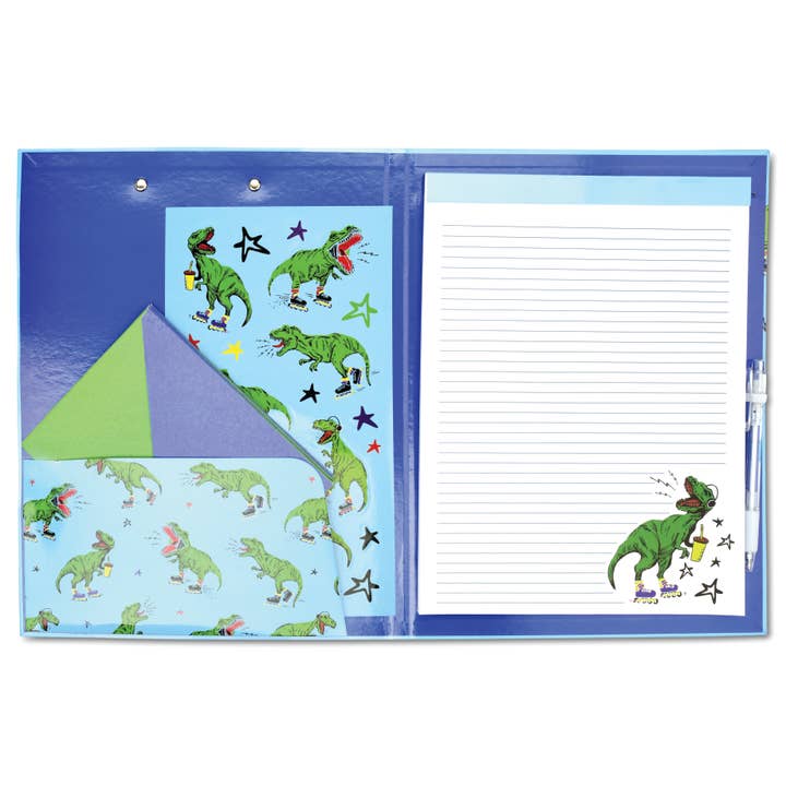 SKATING DINOSAURS CLIPBOARD SET for wholesale by Iscream
