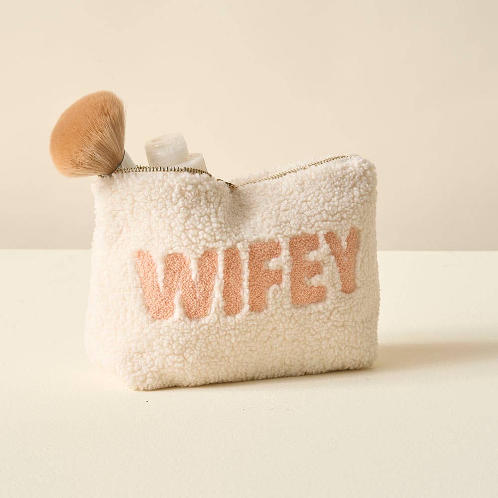 The Darling Effect - Wholesale Pouch - Women's - Cream Teddy Pouch - Wifey3