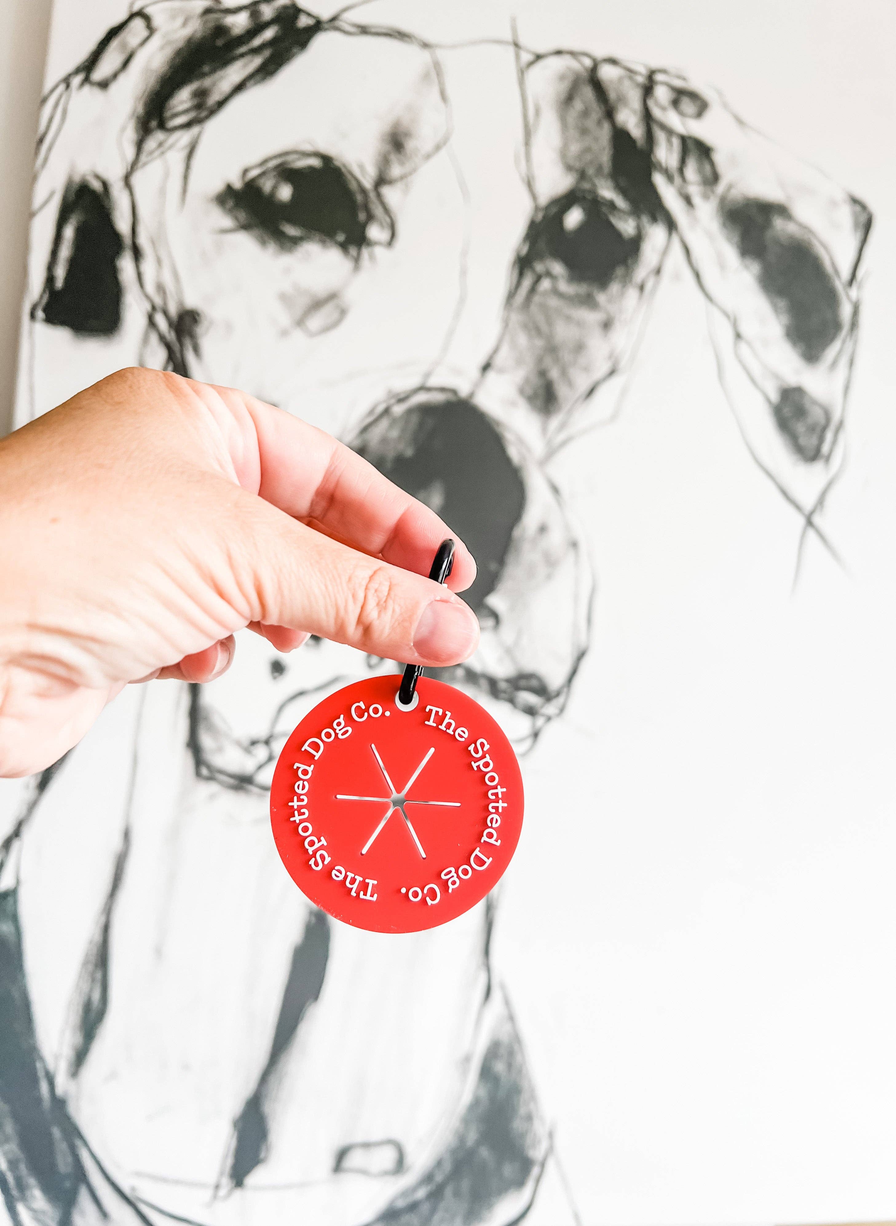 The Spotted Dog Company – wholesale Pet poo bag dispenser – Red Poop Caddy