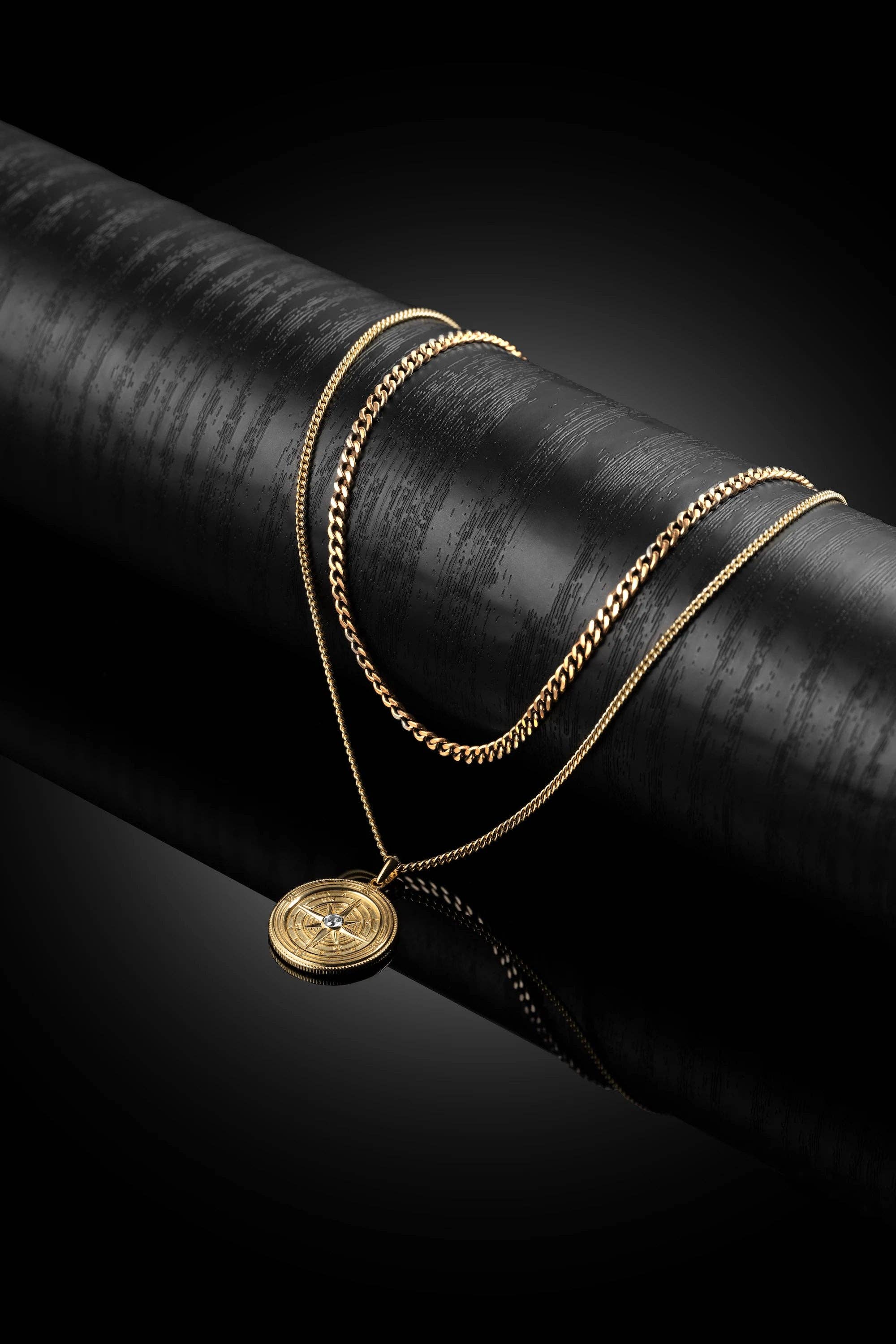 Vincero – Engroshandel Halskæde med vedhæng – Kompasvedhæng - 14K guld3