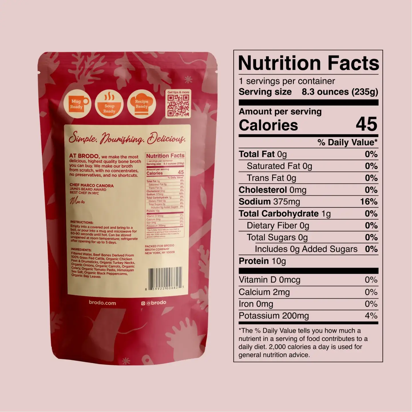 Brodo Broth Company - Wholesale Broth - Signature Hearth Bone Broth (6 x 1 Cup)2