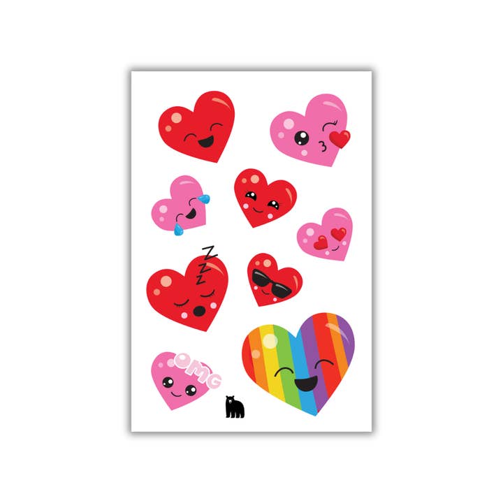 Four Bears Sticker Club - Wholesale Sticker - Cute Puffy Hearts