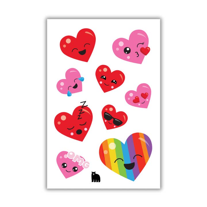 Four Bears Sticker Club – wholesale Sticker – Cute Puffy Hearts