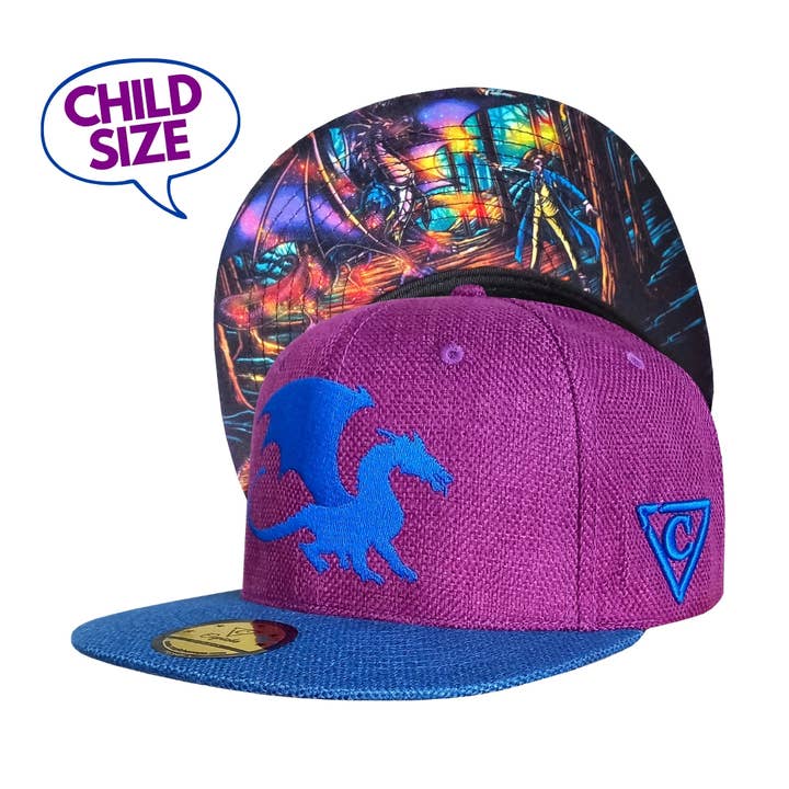 Casquette Enfant Magic Spell - Taille Enfant - Coton Épais Violet/Bleu pour la vente par Capiche