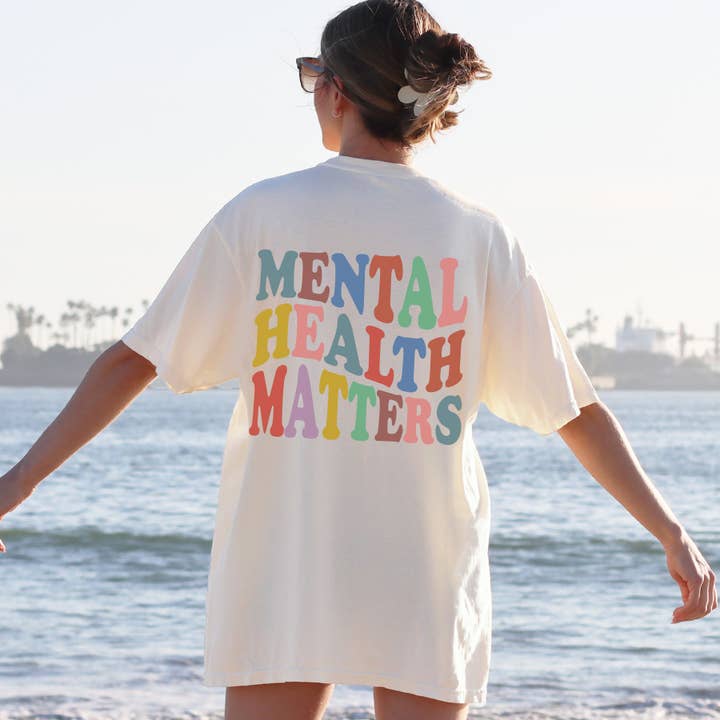Mental Health Matters - Ivory for wholesale by Sunfire Tees