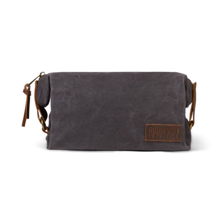 Roosevelt Supply Co. - Wholesale Toiletry Bag - Men's - Waxed canvas toiletry bag