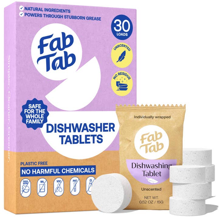 Dishwashing Tablets - Fragrance Free for wholesale by FabTab
