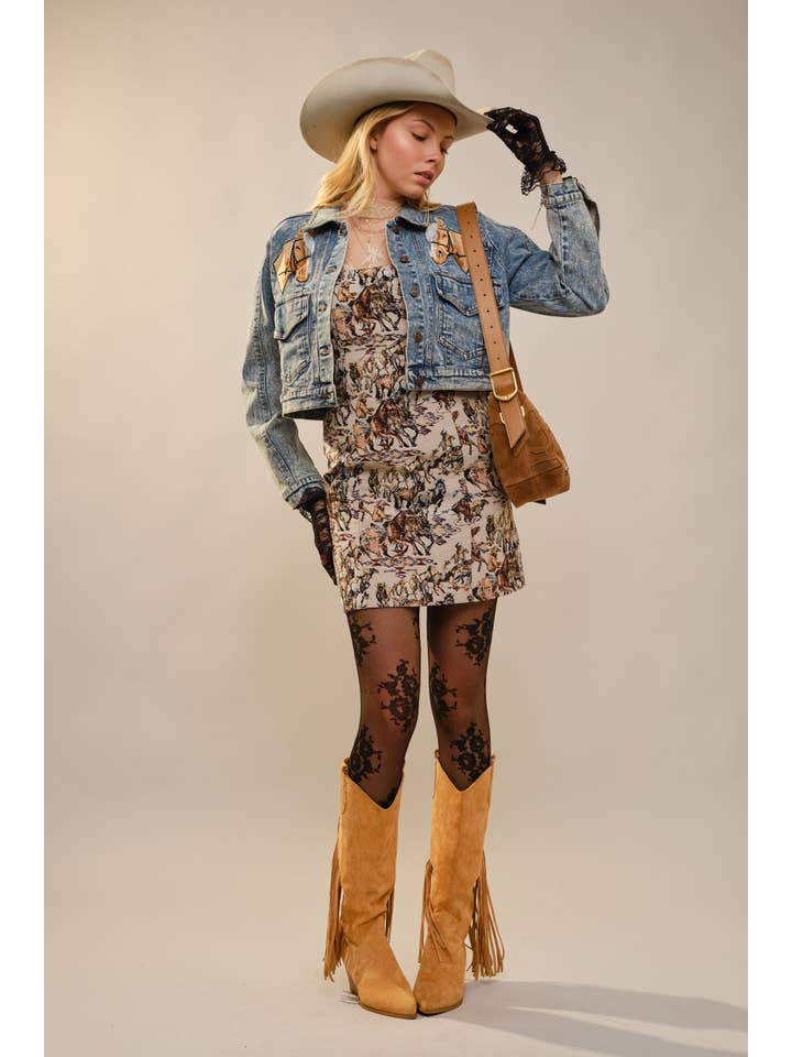 Blue B - Wholesale Denim Jacket - Women's - 23501J - Garment Washed Embroidered Denim Jacket8